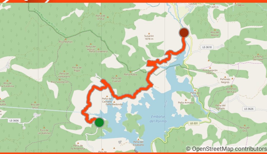 Perfil Ruta Valdehuesa - Camposolillo